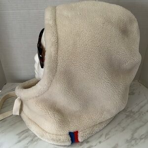 KULE Cream Fleece Hooded Hat